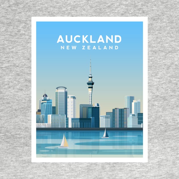 Auckland, New Zealand - Sky Tower Cityscape by typelab